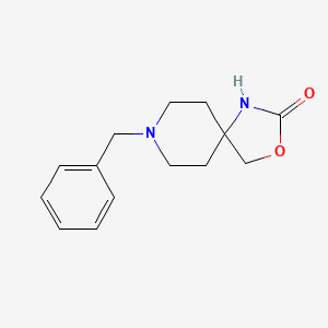 molecular formula C14H18N2O2 B1525933 8-Benzyl-3-oxa-1,8-diazaspiro[4.5]decan-2-one CAS No. 945892-89-7