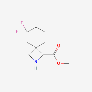 molecular formula C10H15F2NO2 B15259341 Methyl 6,6-difluoro-2-azaspiro[3.5]nonane-1-carboxylate 