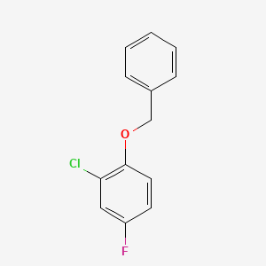 molecular formula C13H10ClFO B1525936 1-苄氧基-2-氯-4-氟苯 CAS No. 918524-11-5