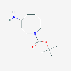 molecular formula C12H24N2O2 B1525938 Tert-butyl 4-aminoazocane-1-carboxylate CAS No. 1934460-77-1