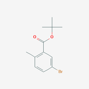 molecular formula C12H15BrO2 B1525940 Tert-butyl 5-bromo-2-methylbenzoate CAS No. 1202551-75-4