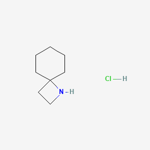 molecular formula C8H16ClN B1525944 1-氮杂螺[3.5]壬烷盐酸盐 CAS No. 1354949-35-1
