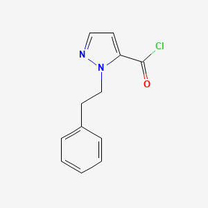 1-(2-Phenylethyl)-1H-pyrazole-5-carbonyl chloride