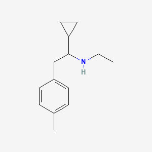 molecular formula C14H21N B1525946 [1-Cyclopropyl-2-(4-methylphenyl)ethyl](ethyl)amine CAS No. 1178738-58-3