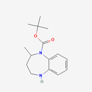 molecular formula C15H22N2O2 B1525948 叔丁基 2-甲基-2,3,4,5-四氢-1H-1,5-苯二氮杂卓-1-羧酸酯 CAS No. 1354954-18-9