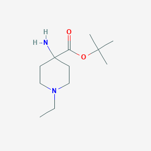 tert-Butyl 4-amino-1-ethylpiperidine-4-carboxylate