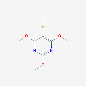 B152595 2,4,6-Trimethoxy-5-(trimethylsilyl)pyrimidine CAS No. 126327-72-8