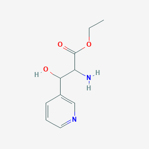 Ethyl 2-amino-3-hydroxy-3-(pyridin-3-yl)propanoate