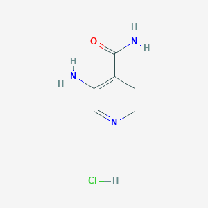 molecular formula C6H8ClN3O B1525952 3-Aminopyridine-4-carboxamide hydrochloride CAS No. 1354950-11-0
