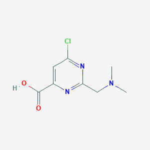 6-Chloro-2-[(dimethylamino)methyl]pyrimidine-4-carboxylic acid