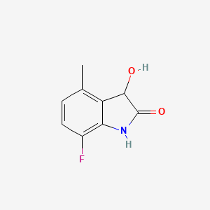 7-Fluoro-3-hydroxy-4-methyl-2,3-dihydro-1H-indol-2-one