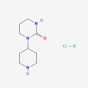 molecular formula C9H18ClN3O B1525957 1-(哌啶-4-基)-1,3-二氮杂环-2-酮盐酸盐 CAS No. 1354954-32-7