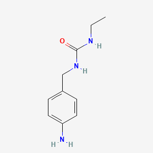 molecular formula C10H15N3O B1525959 1-[(4-氨基苯基)甲基]-3-乙基脲 CAS No. 1183730-87-1