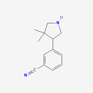 3-(4,4-Dimethylpyrrolidin-3-yl)benzonitrile