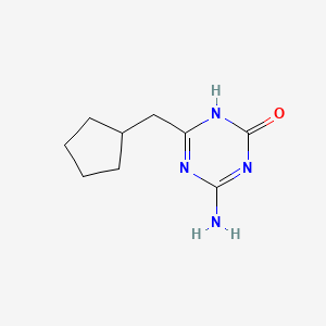 4-Amino-6-(cyclopentylmethyl)-2,5-dihydro-1,3,5-triazin-2-one