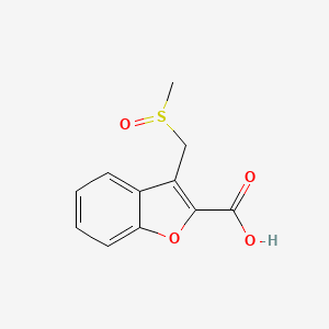 molecular formula C11H10O4S B1525962 3-(甲磺酰甲基)-1-苯并呋喃-2-羧酸 CAS No. 1250163-72-4