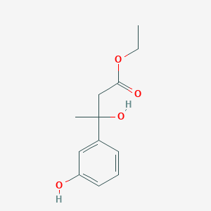 molecular formula C12H16O4 B1525963 3-羟基-3-(3-羟基苯基)丁酸乙酯 CAS No. 1249059-47-9