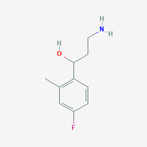 3-Amino-1-(4-fluoro-2-methylphenyl)propan-1-ol