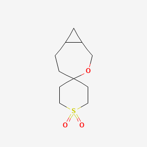 3-Oxaspiro[bicyclo[5.1.0]octane-4,4'-[1lambda6]thiane]-1',1'-dione