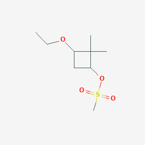 3-Ethoxy-2,2-dimethylcyclobutyl methanesulfonate