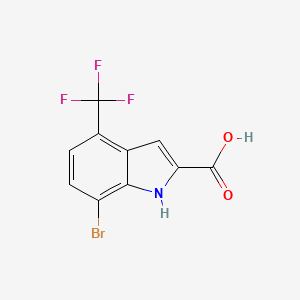 7-Bromo-4-(trifluoromethyl)-1H-indole-2-carboxylic acid