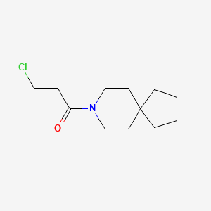 molecular formula C12H20ClNO B15259716 1-(8-Azaspiro[4.5]decan-8-yl)-3-chloropropan-1-one 