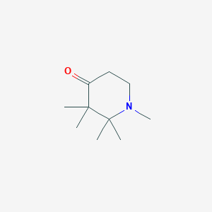 molecular formula C10H19NO B15259733 1,2,2,3,3-Pentamethylpiperidin-4-one 