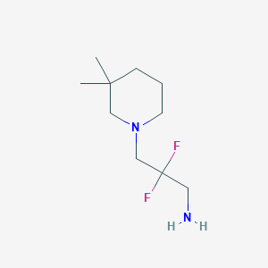 3-(3,3-Dimethylpiperidin-1-yl)-2,2-difluoropropan-1-amine