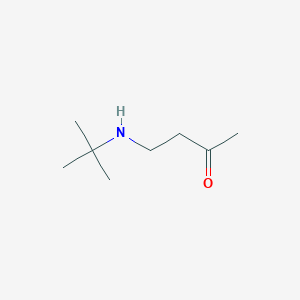 molecular formula C8H17NO B15259753 4-(Tert-butylamino)butan-2-one 