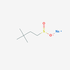 molecular formula C6H13NaO2S B15259788 Sodium 3,3-dimethylbutane-1-sulfinate 