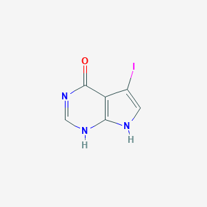 molecular formula C6H4IN3O B152598 5-Iodo-3H-pyrrolo[2,3-D]pyrimidin-4(7H)-one CAS No. 135352-71-5