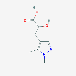 3-(1,5-Dimethyl-1H-pyrazol-4-yl)-2-hydroxypropanoic acid