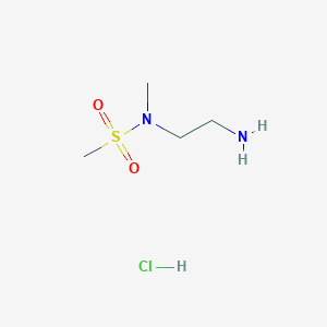 molecular formula C4H13ClN2O2S B1525983 N-(2-aminoethyl)-N-methylmethanesulfonamide hydrochloride CAS No. 778572-84-2