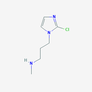 molecular formula C7H12ClN3 B15259833 [3-(2-Chloro-1H-imidazol-1-yl)propyl](methyl)amine 