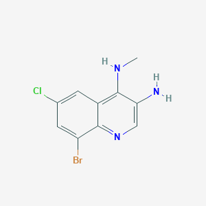 8-Bromo-6-chloro-N4-methylquinoline-3,4-diamine