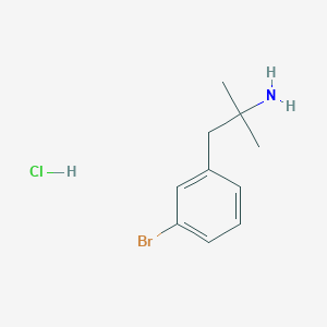 molecular formula C10H15BrClN B1525985 1-(3-溴苯基)-2-甲基丙烷-2-胺盐酸盐 CAS No. 1354962-99-4