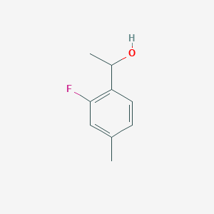 molecular formula C9H11FO B15259878 1-(2-Fluoro-4-methylphenyl)ethan-1-ol 