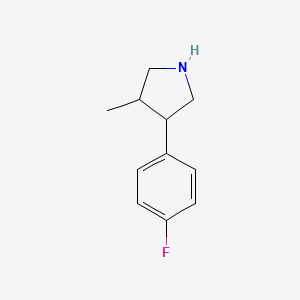 3-(4-Fluorophenyl)-4-methylpyrrolidine