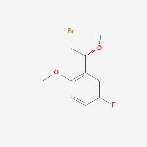 (1R)-2-Bromo-1-(5-fluoro-2-methoxyphenyl)ethan-1-ol