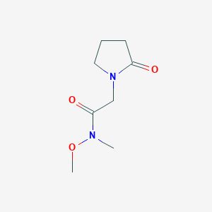 molecular formula C8H14N2O3 B1525992 N-甲氧基-N-甲基-2-(2-氧代吡咯啉-1-基)乙酰胺 CAS No. 388630-70-4