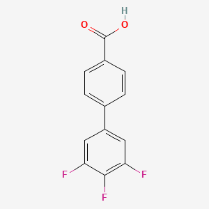 molecular formula C13H7F3O2 B1525993 4-(3,4,5-Trifluorophenyl)benzoic acid CAS No. 925908-50-5