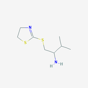 1-(4,5-Dihydro-1,3-thiazol-2-ylsulfanyl)-3-methylbutan-2-amine