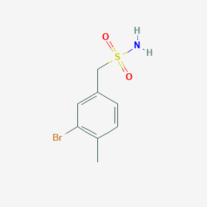 molecular formula C8H10BrNO2S B15259944 (3-Bromo-4-methylphenyl)methanesulfonamide 