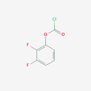 molecular formula C7H3ClF2O2 B15259962 2,3-Difluorophenyl chloroformate 