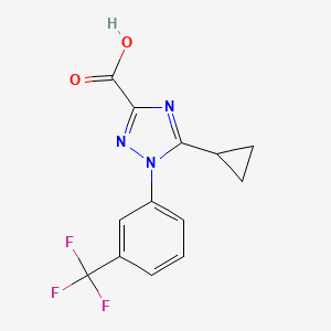 5-Cyclopropyl-1-[3-(trifluoromethyl)phenyl]-1H-1,2,4-triazole-3-carboxylic acid