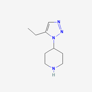 4-(5-Ethyl-1H-1,2,3-triazol-1-yl)piperidine