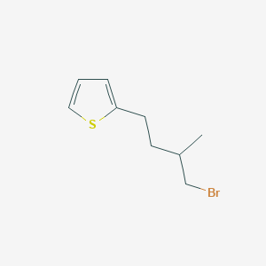 2-(4-Bromo-3-methylbutyl)thiophene