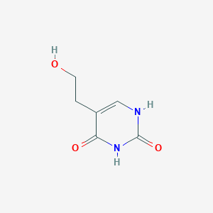 molecular formula C6H8N2O3 B152600 5-(2-羟乙基)嘧啶-2,4(1H,3H)-二酮 CAS No. 23956-12-9