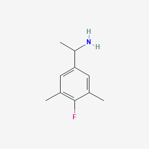 molecular formula C10H14FN B1526000 1-(4-氟-3,5-二甲基苯基)乙胺 CAS No. 1337018-61-7