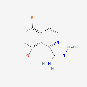 (E)-5-Bromo-N'-hydroxy-8-methoxyisoquinoline-1-carboximidamide